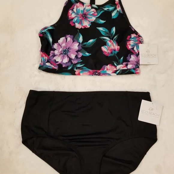 Eco Beach - Kohls, Swim, Swimsuit Set Top L Bottom Xlarge By Eco Beach X  Kohls